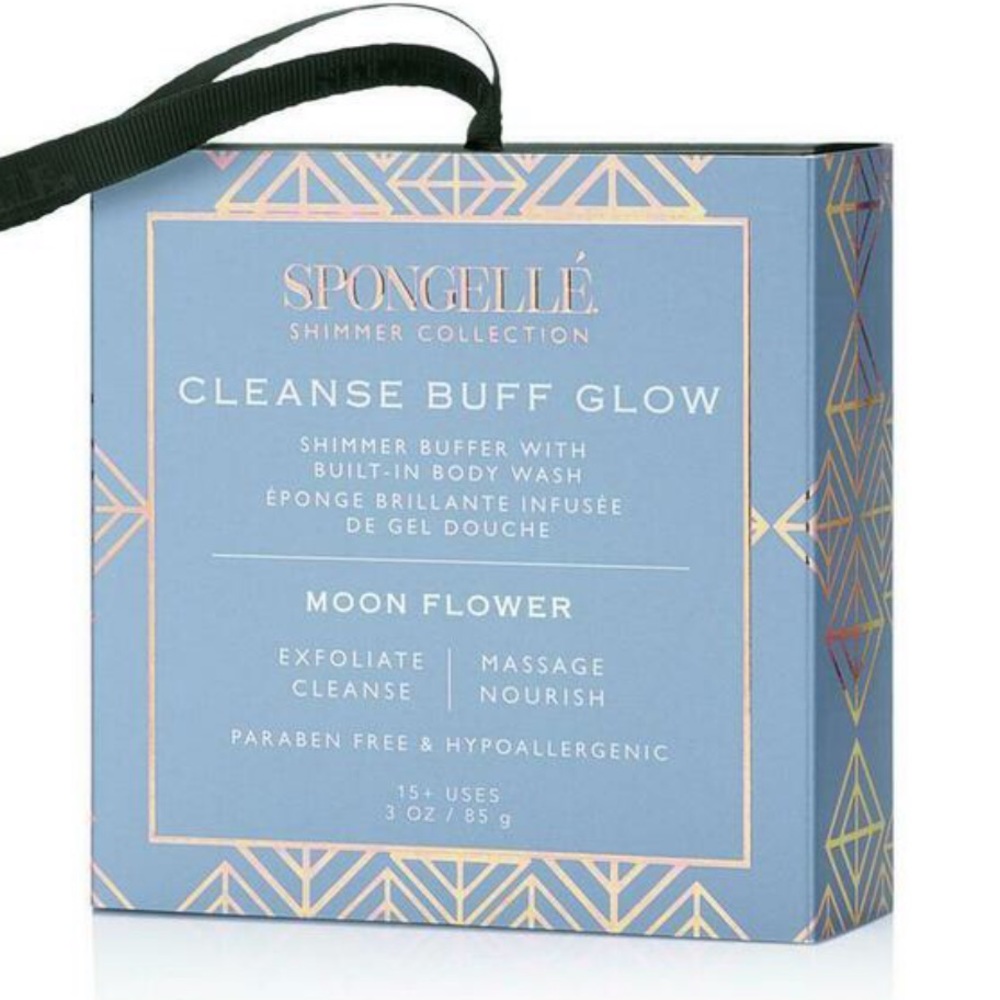 NWT Spongelle Shimmer Buffer: Moon Flower